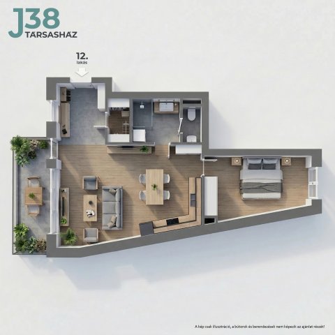 Eladó téglalakás, Kecskeméten, Jókai utcában 85.5 M Ft