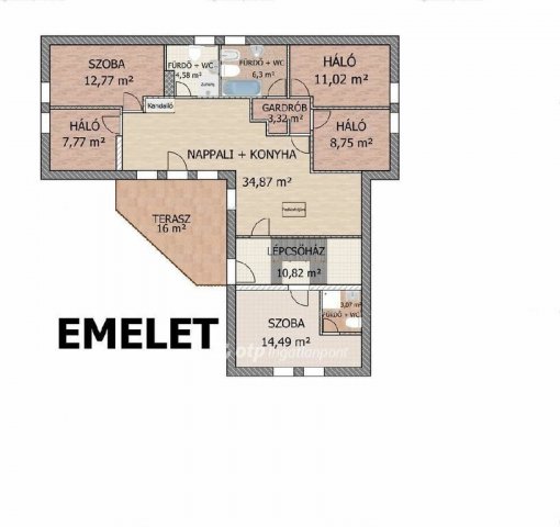 Eladó családi ház, Héderváron 119.9 M Ft, 6+2 szobás