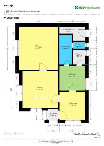 Eladó családi ház, Téten 25.9 M Ft, 2+1 szobás