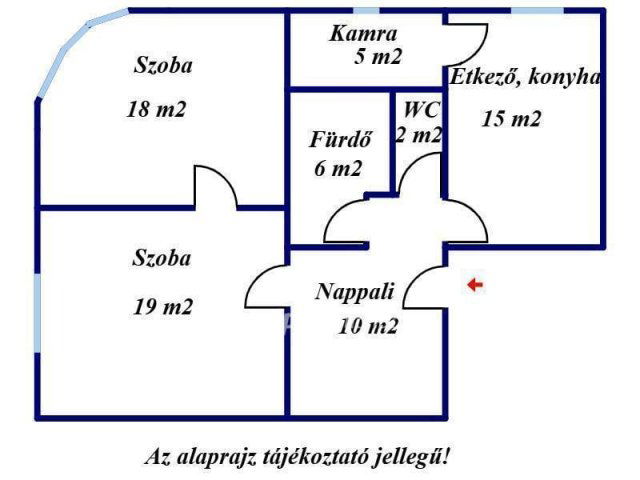 Eladó téglalakás, Békéscsabán 37.9 M Ft, 2 szobás
