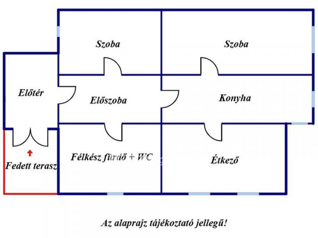 Eladó családi ház, Tiszaföldváron 5.999 M Ft, 1+1 szobás