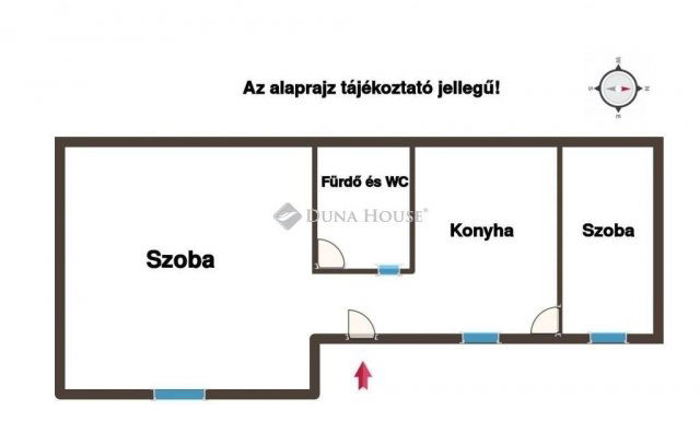 Eladó téglalakás, Nagykanizsán 32.5 M Ft, 2 szobás