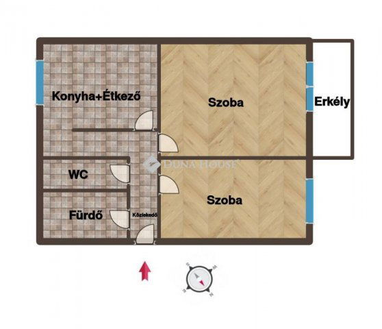 Eladó téglalakás, Kecskeméten, Liget utcában 48.9 M Ft
