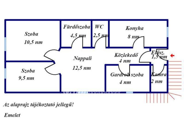 Eladó téglalakás, Gyulán 38.5 M Ft, 1+2 szobás