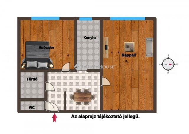 Eladó panellakás, Budapesten, III. kerületben 69.9 M Ft, 2 szobás