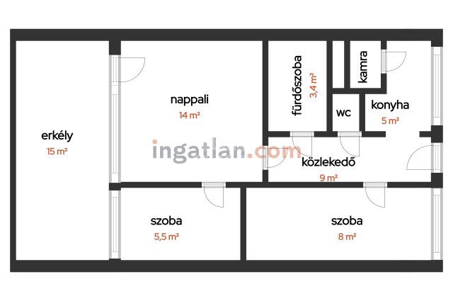 Eladó panellakás, Budapesten, XIX. kerületben 50 M Ft, 3 szobás