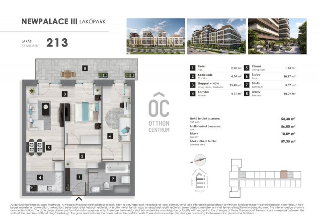 Eladó téglalakás, Budapesten, XIII. kerületben 105.9 M Ft