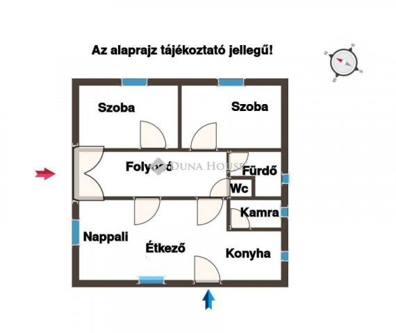 Eladó családi ház, Bugyin 44.99 M Ft, 2 szobás