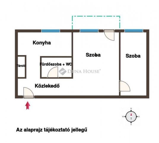 Eladó téglalakás, Pécsett 38.9 M Ft, 2 szobás