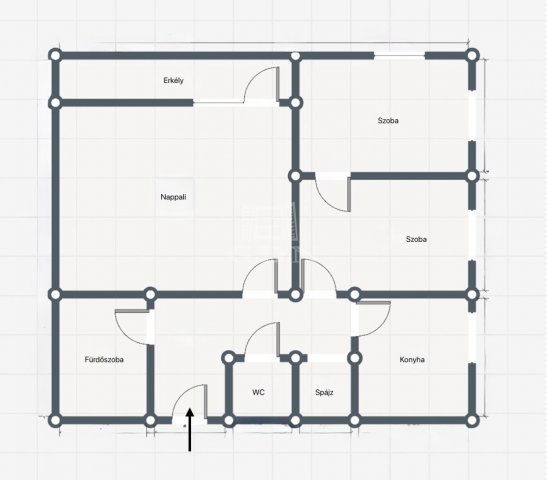 Eladó téglalakás, Szegeden 55.9 M Ft, 3 szobás