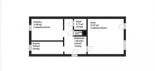 Eladó panellakás, Pápán 36.99 M Ft, 2 szobás