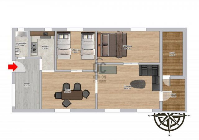 Eladó családi ház, Dömsödön 39.99 M Ft, 3 szobás