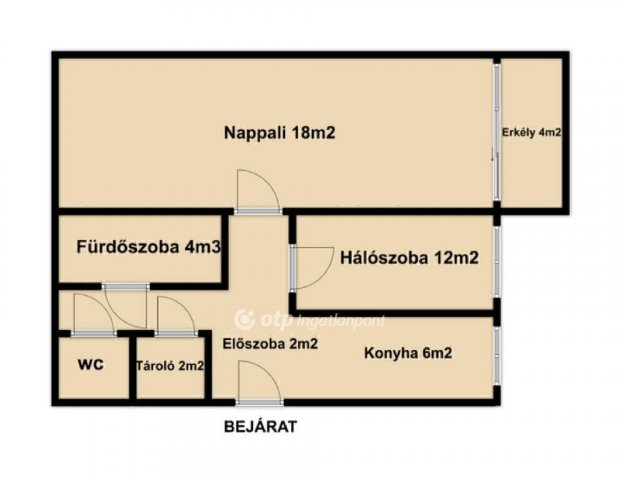Eladó téglalakás, Budapesten, XXI. kerületben 52.9 M Ft