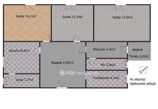 Eladó családi ház, Faddon 25 M Ft, 3+1 szobás