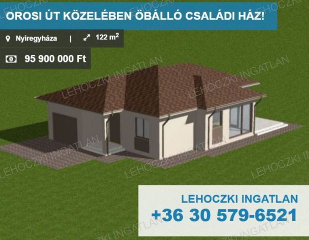 Eladó családi ház, Nyíregyházán 95.9 M Ft, 4 szobás