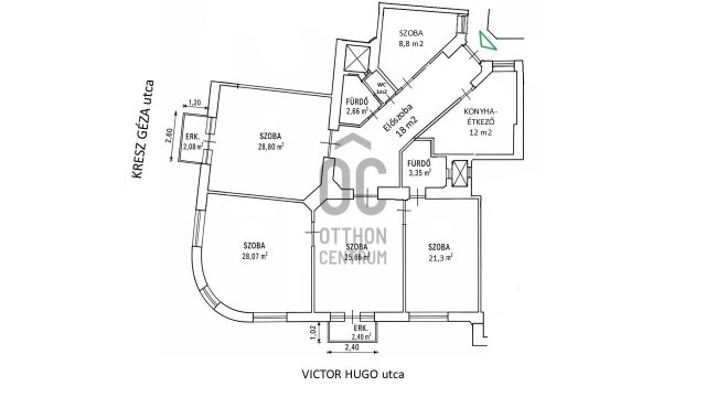 Eladó téglalakás, XIII. kerületben, Victor Hugo utcában