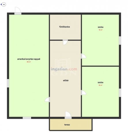 Eladó családi ház, Szigethalmon 67.5 M Ft, 3 szobás