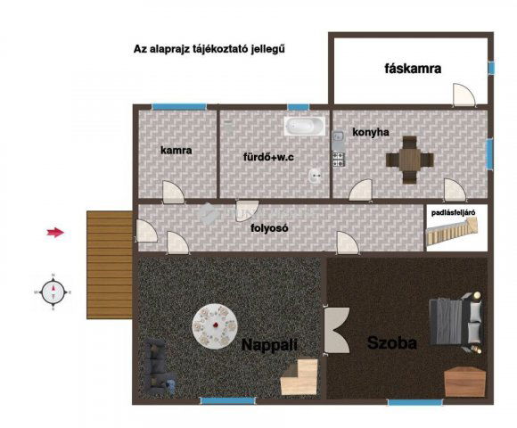 Eladó családi ház, Csákberényben 35 M Ft, 2 szobás