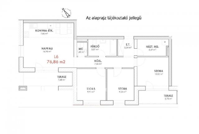 Eladó téglalakás, Győrújbaráton 84.9 M Ft, 1+3 szobás
