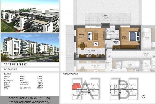Eladó téglalakás, Szombathelyen 63.9 M Ft, 2 szobás