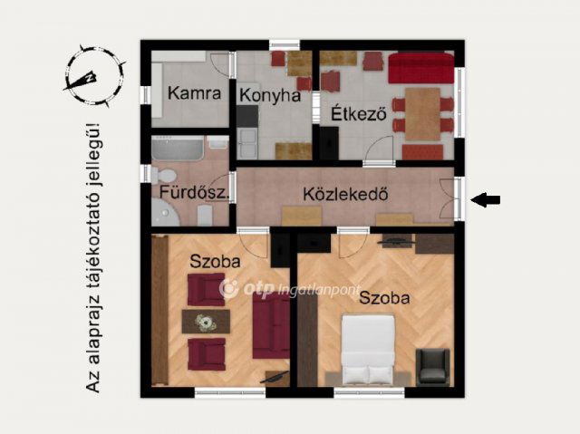 Eladó családi ház, Nyírábrányon 25 M Ft, 2 szobás