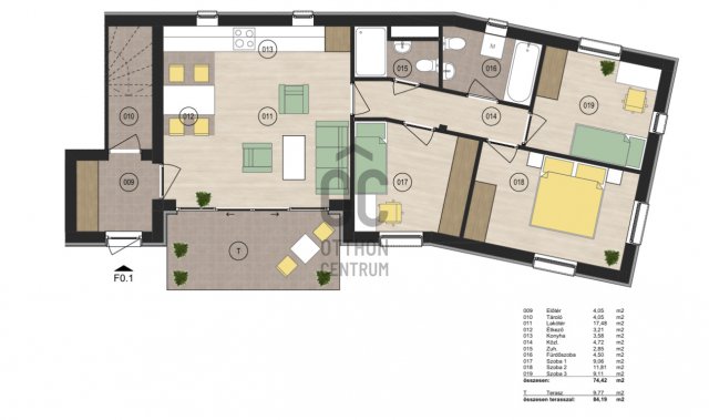 Eladó téglalakás, Debrecenben 94.5 M Ft, 4 szobás