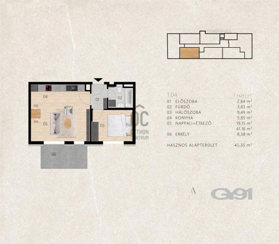 Eladó téglalakás, Budapesten, XIII. kerületben 76.1 M Ft