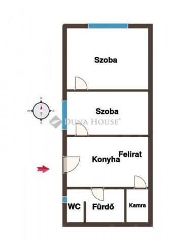 Eladó családi ház, Szentgáloskéren 13.5 M Ft, 2 szobás