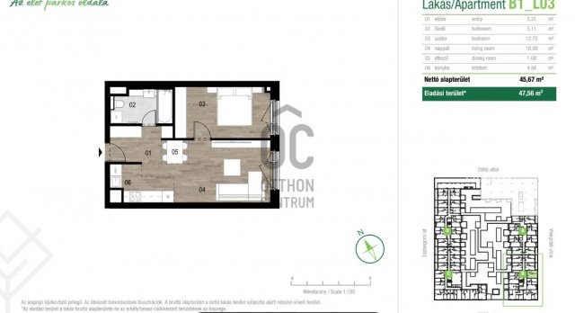 Eladó téglalakás, Budapesten, XIII. kerületben 79.99 M Ft