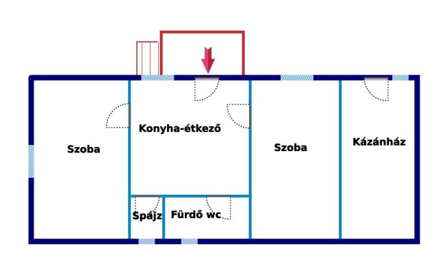 Eladó családi ház, Mágocson 16.5 M Ft, 2 szobás