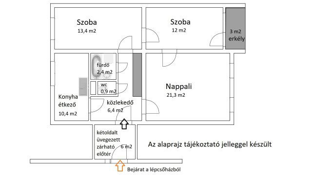 Eladó panellakás, Budapesten, X. kerületben 69.9 M Ft, 3 szobás