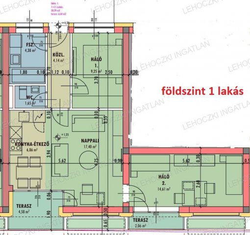 Eladó téglalakás, Nyíregyházán 50.939 M Ft, 2 szobás