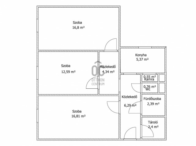 Eladó panellakás, Budapesten, III. kerületben 77.5 M Ft, 3 szobás