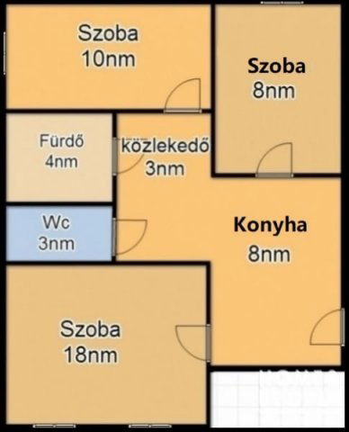 Eladó téglalakás, Szegeden 58.9 M Ft, 2+1 szobás