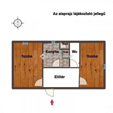 Eladó téglalakás, Lábatlanon 27.9 M Ft, 2 szobás