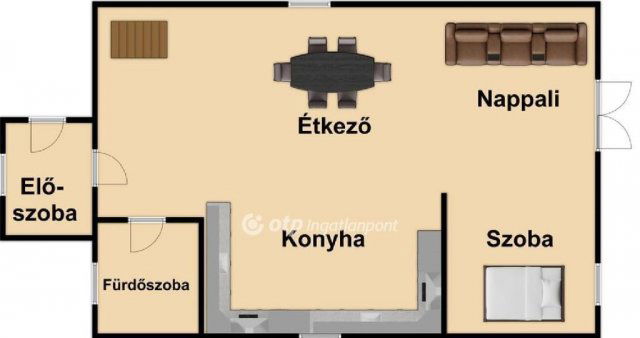 Eladó családi ház, Mikepércsen 95 M Ft, 3 szobás