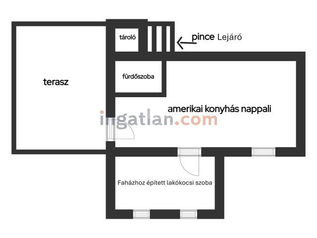 Eladó nyaraló, Szigetszentmártonban 24.9 M Ft, 1+1 szobás