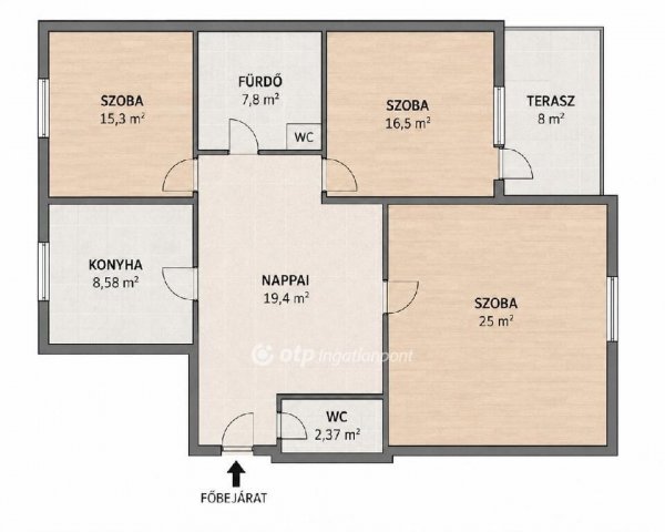 Kiadó téglalakás, albérlet, Dunaújvárosban 300 E Ft / hó