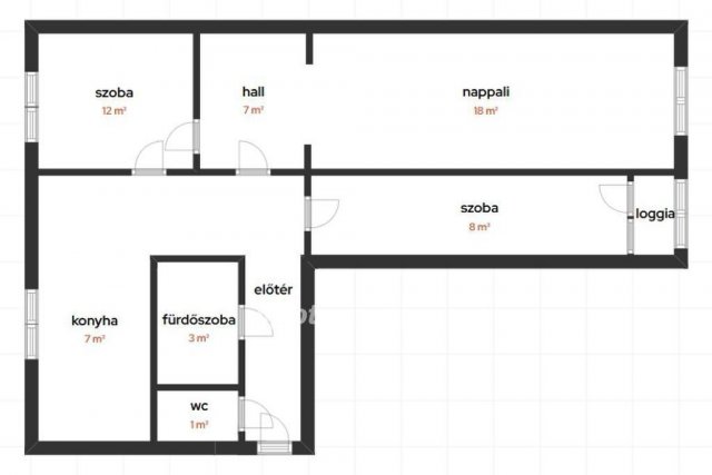 Eladó panellakás, Győrött 57.9 M Ft, 2+1 szobás