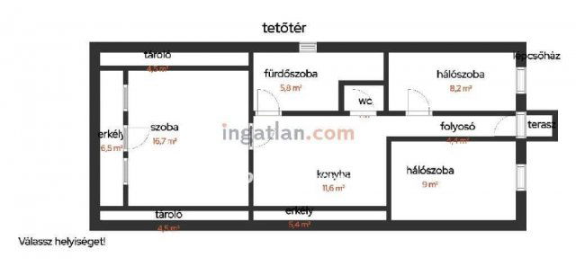 Kiadó családi ház, albérlet, Hajdúszoboszlón 1000 E Ft / hó