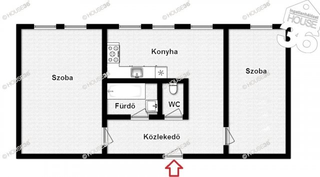 Eladó panellakás, Kecskeméten 42.8 M Ft, 2 szobás
