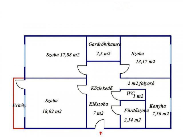 Eladó panellakás, Miskolcon 53 M Ft, 3 szobás