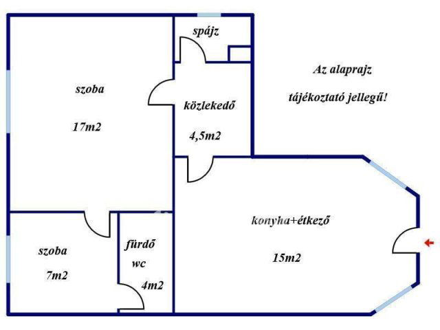 Eladó téglalakás, Gyöngyösön 29.5 M Ft, 1+1 szobás