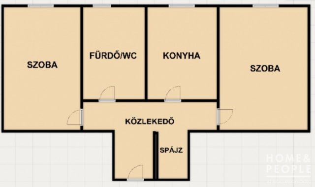 Eladó téglalakás, Hódmezővásárhelyen 39.999 M Ft, 2 szobás