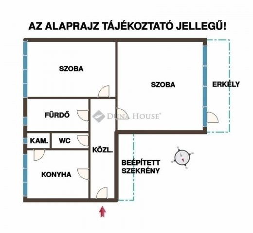 Eladó téglalakás, Monoron 57.99 M Ft, 2 szobás