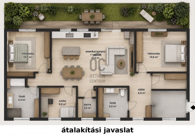 Eladó téglalakás, Budapesten, XV. kerületben 99.9 M Ft, 4 szobás