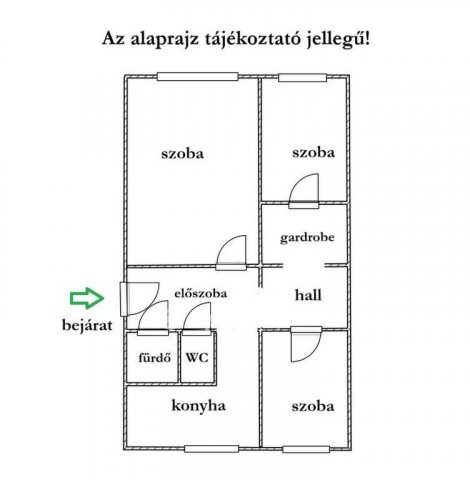 Eladó panellakás, Tatabányán 49.9 M Ft, 3 szobás