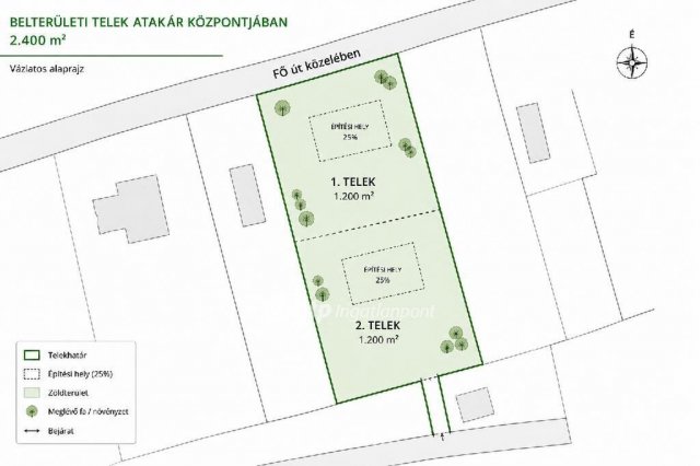 Eladó telek, Atkáron 14.9 M Ft / költözzbe.hu