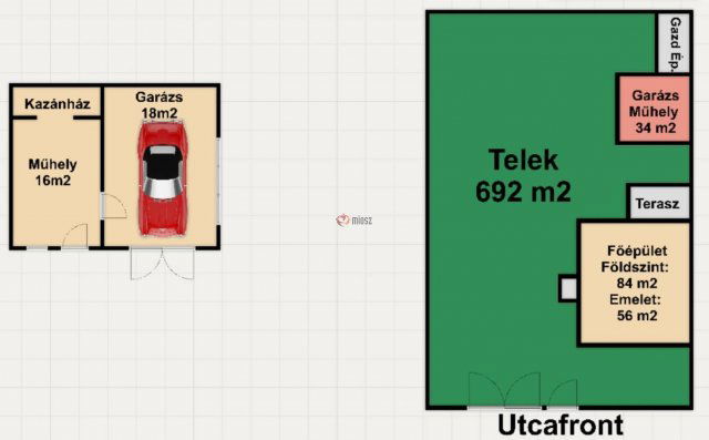 Eladó családi ház, Mórahalmon 72.8 M Ft, 3+1 szobás