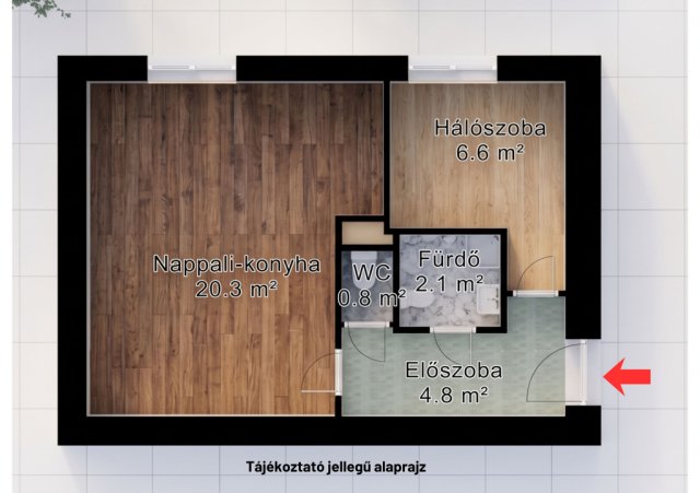 Eladó téglalakás, Budapesten, XI. kerületben 66.5 M Ft, 2 szobás
